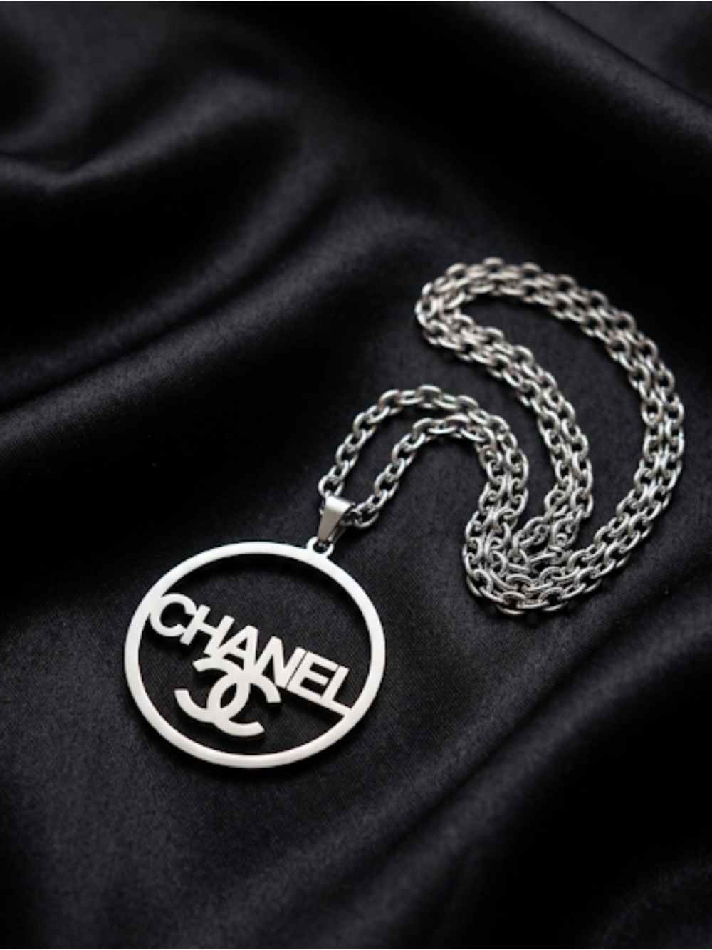 SilverLogo Hoop Earrings